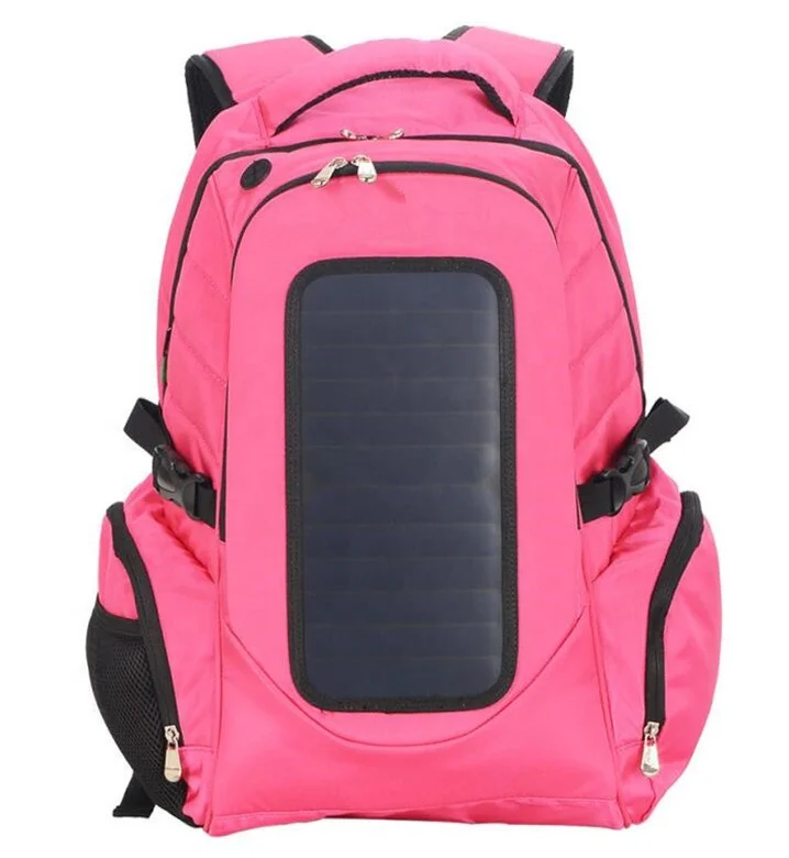 6.5w Solar Laptop Backpack Bag Sunpower Solar Panel 15.6 Inch Laptop