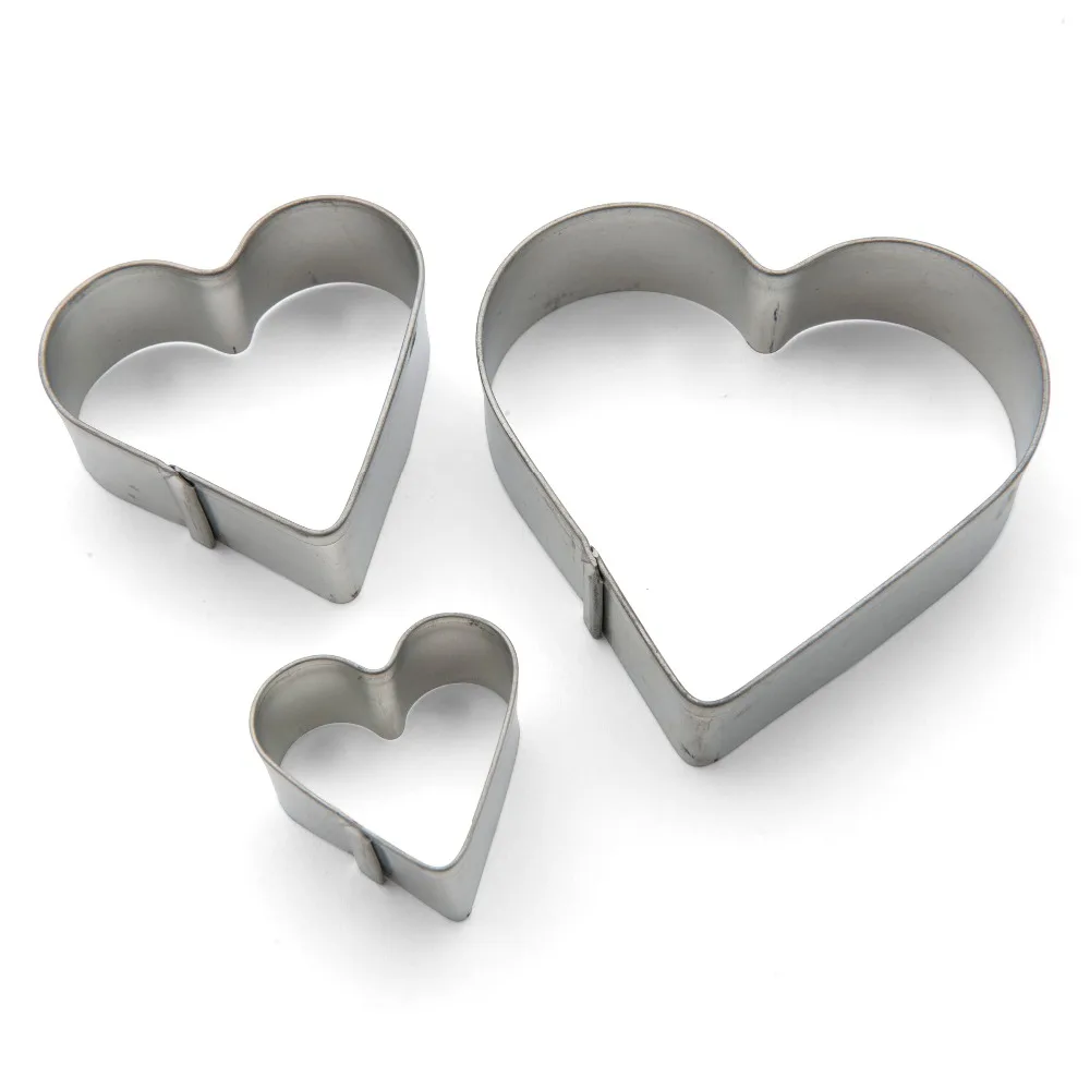

wholesale stainless steel heart shape love snacks cookie cutter, Panton color