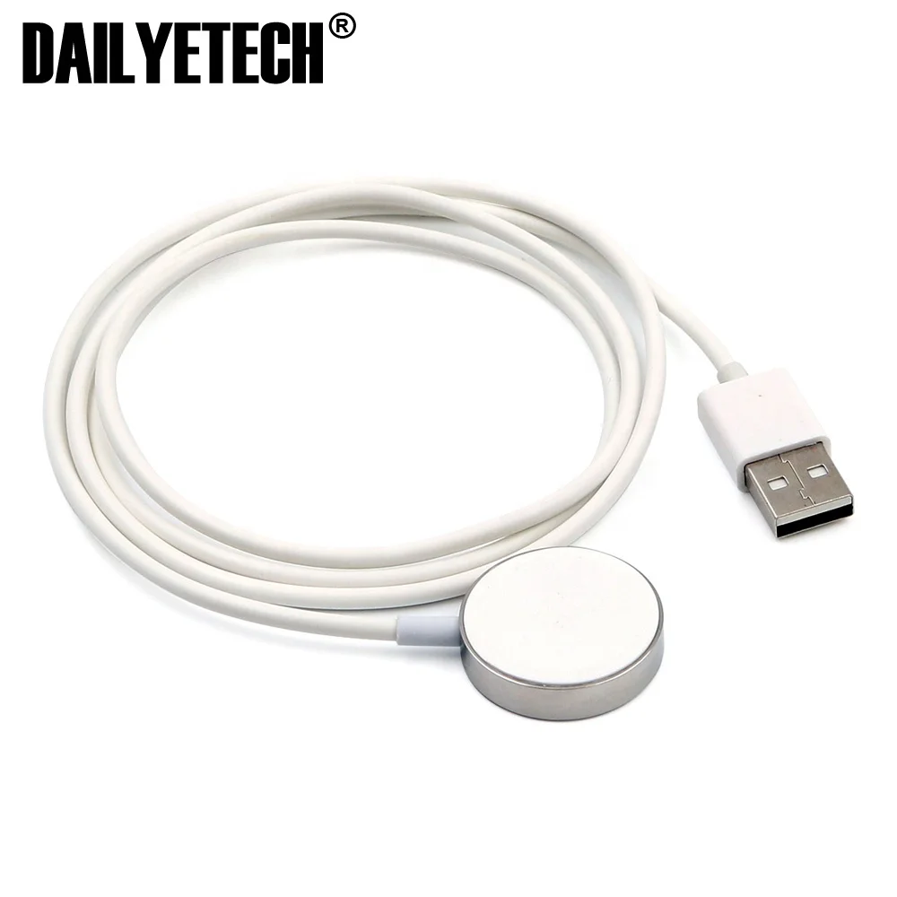 

1m Metal USB Magnetic Wireless Charger cable for apple watch Series 1 2 3 4, White