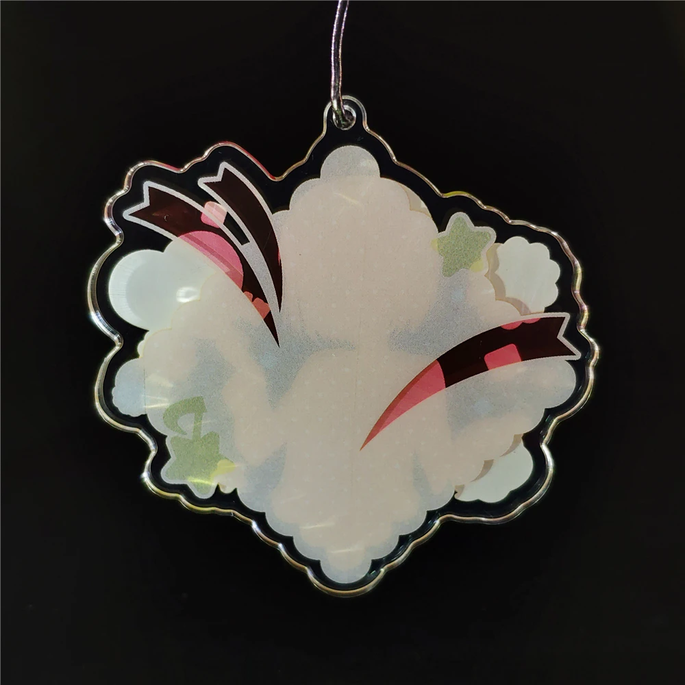 
Free Sample Offset Print CNC Cut Custom Anime Acrylic Keychain Heart Shape Keychain 