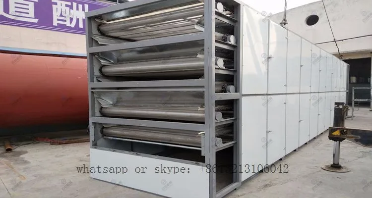 mesh belt tea leaf dryer machine