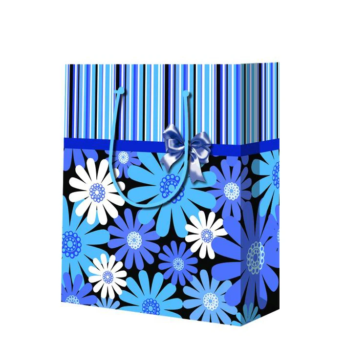 Premium Quality Wear Resistant Custom Reusable Printed Door Paper Gift Bags For Shopping