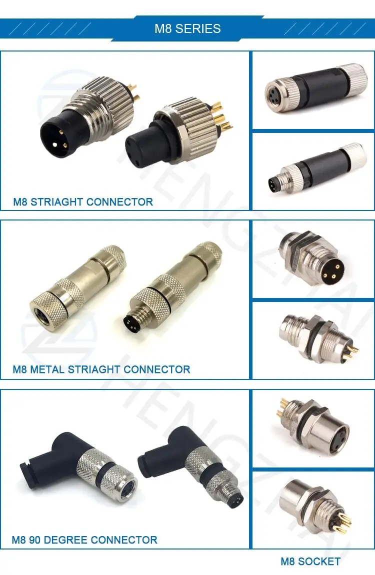 M8 6 Pin Rear Female Panel Mount Connectors Buy M8 6 Pin Female Panel