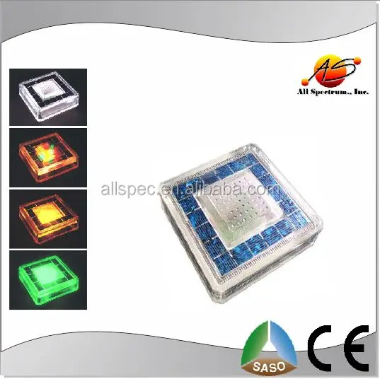 
Brick light solar square use Tile with LED gradul color changing light 