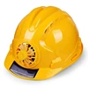 Hard Security Helmet cooling cap ABS design your own solar charger snapback hat with fan