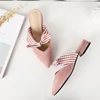 Fashion bow 2.5cm low to help women's sandals