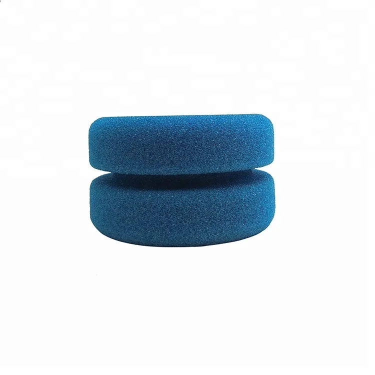 
Blue Paint Application Sponge Yo-yo Shape Car Care Coating Waxing Tire Detail Dressing Applicator Tyre waxing sponge 