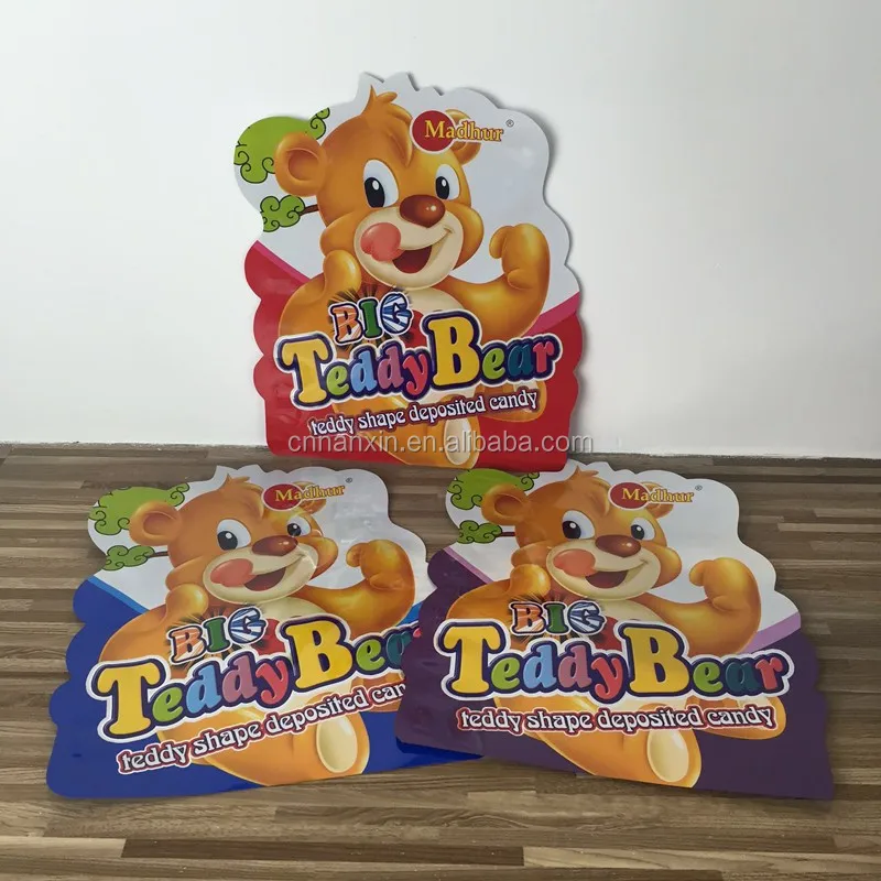 Kids snacks food packaging plastic cartoon design