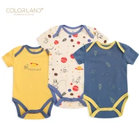 

Amazon hot sell infant clothes baby romper with short slvees