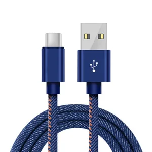 Jeans Style USB Data Cable iPhone Huawei Phones