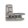 Chrome Corner Metal Flat T Pan Tilt Bracket Office Shelf Aluminium T Corner Metal Sliding Bracket For Furniture