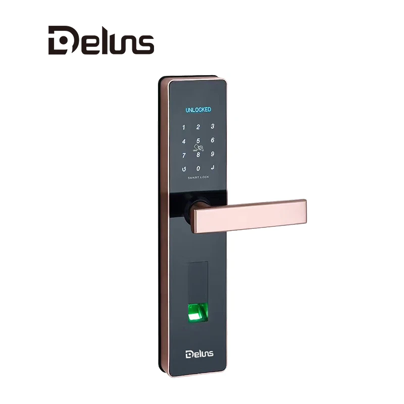
Deluns remote control APP rfid card code smart fingerprint lock hotel office apartment 