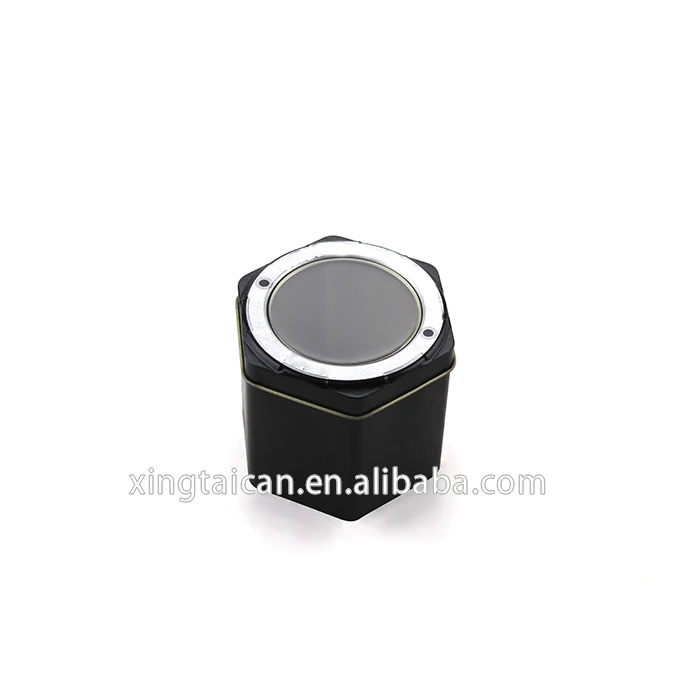 metal Hexagonal tin box