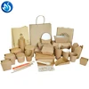 Disposable kraft paper food box/paper food packaging