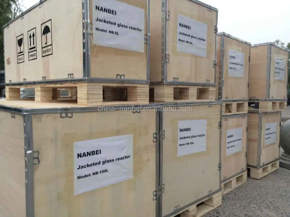 20L lab equipment double jacketed standard glass reactor