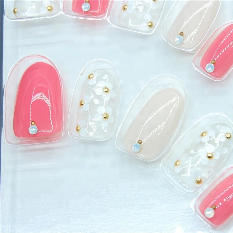 
Guangzhou Free Sample Private Label Artificial Fingernails Glitter 3d Nail Diamond Art Decoration 