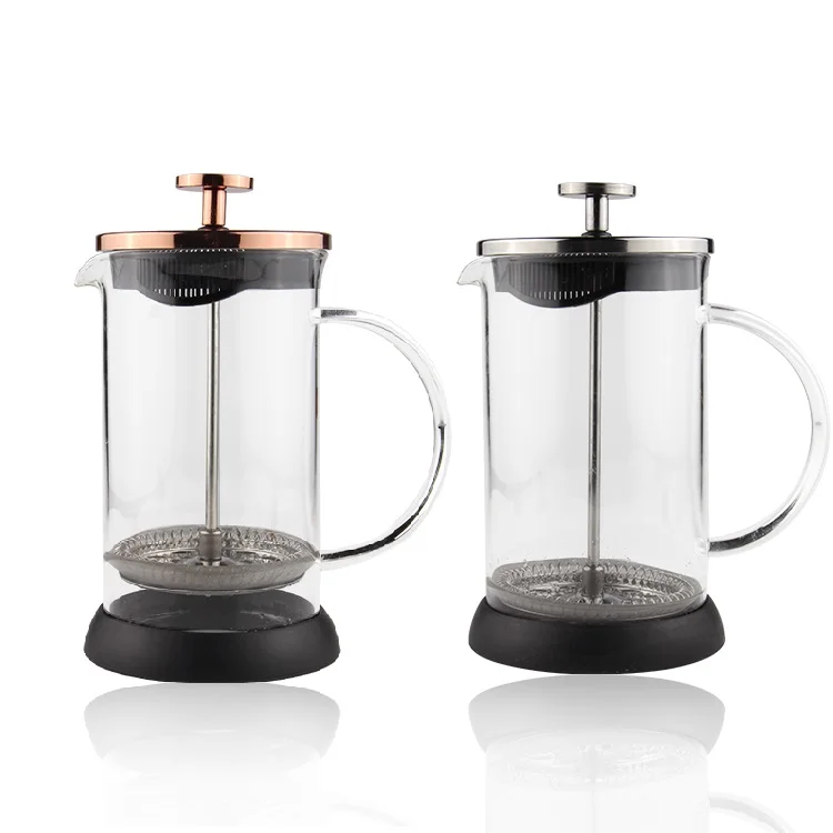 French Press Pyrex Coffee Plunger 304 Stainless Steel Thick Durable