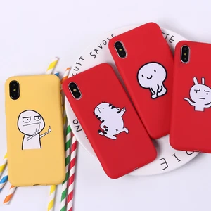 Two Middle Finger Funny Emoji Cartoon Soft Phone Case Cover Fundas Coque For iPhone 7 7Plus 6 6S 6Plus 5 5S 8 8Plus X