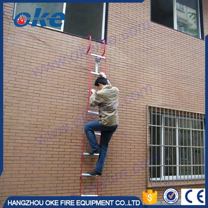 
OK-3S Three-Story Emergency Aluminum Step Foldable Escape Rescue Ladder EN131 Standard 