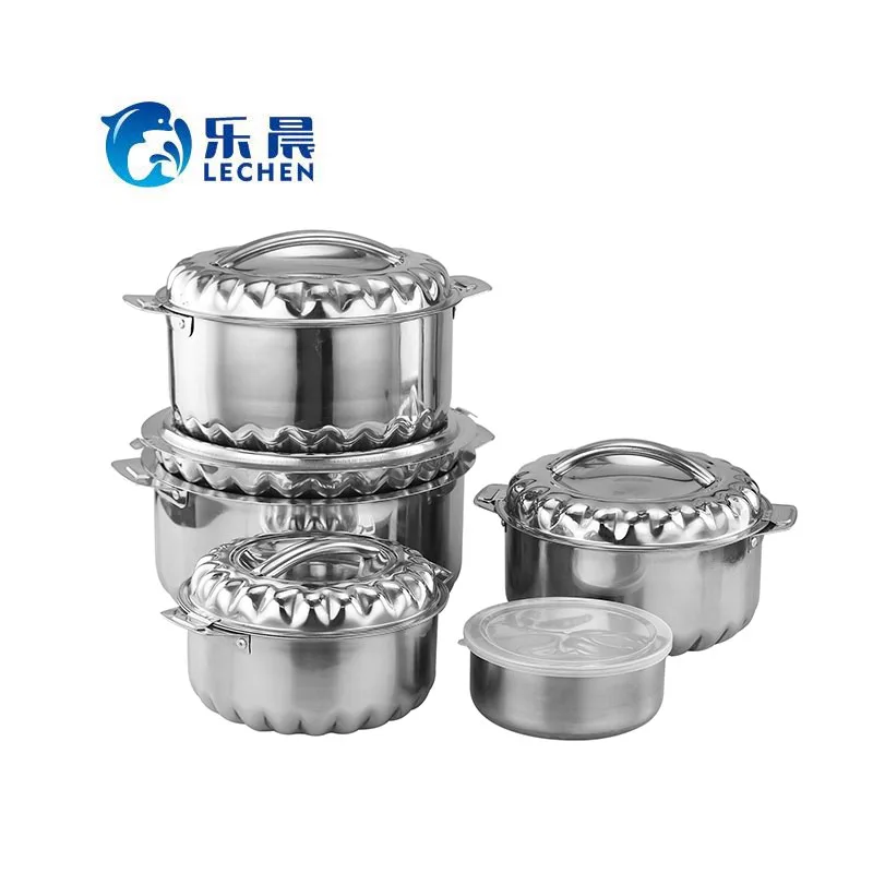 

Stainless Steel Double Heat Preservation Pot HOT POT Thermos Food Warmer Container 3pcs SET /4PCS SET