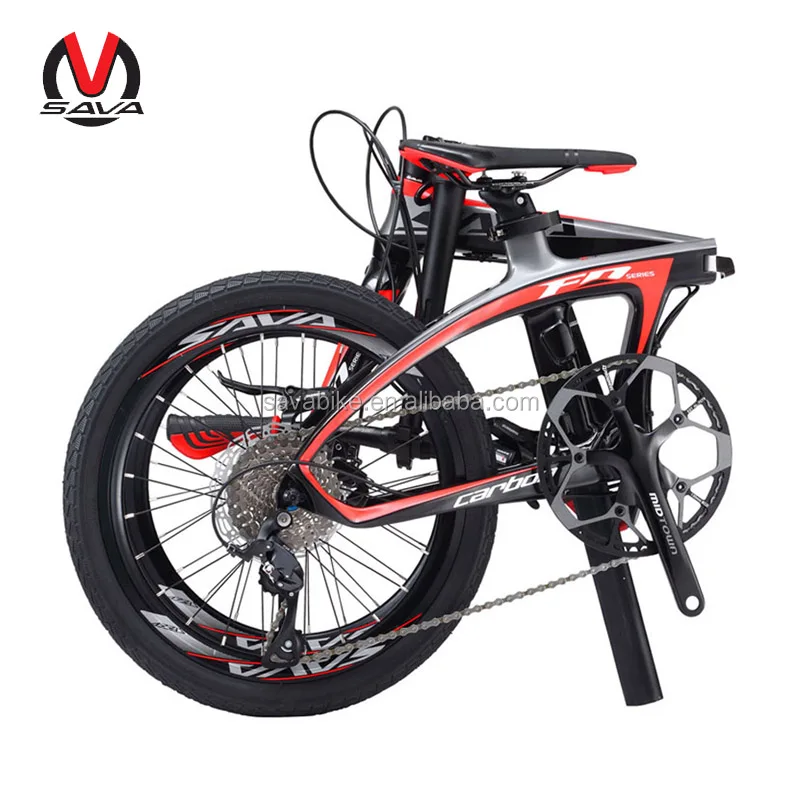 

14/16/20 inches folding bike mini carbon folding bike, Silver-grey;black red