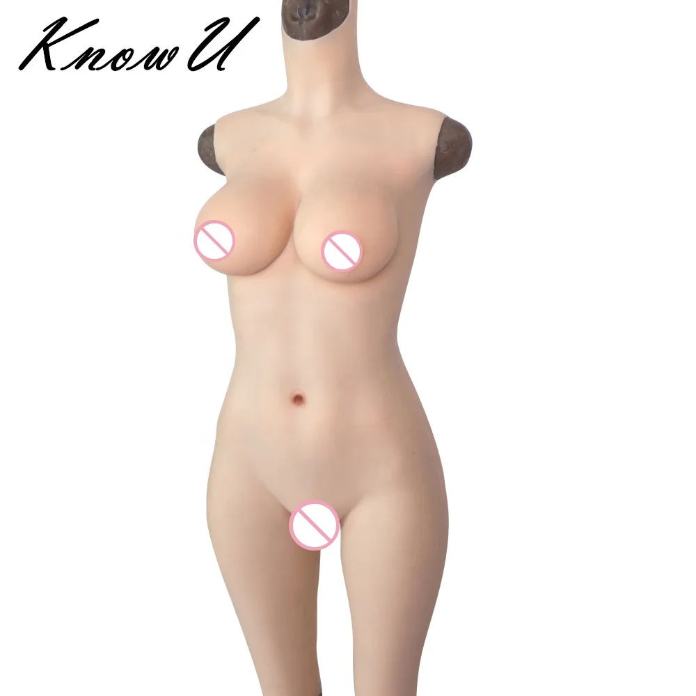

New Memory silicone material body with big D cup breast forms for people