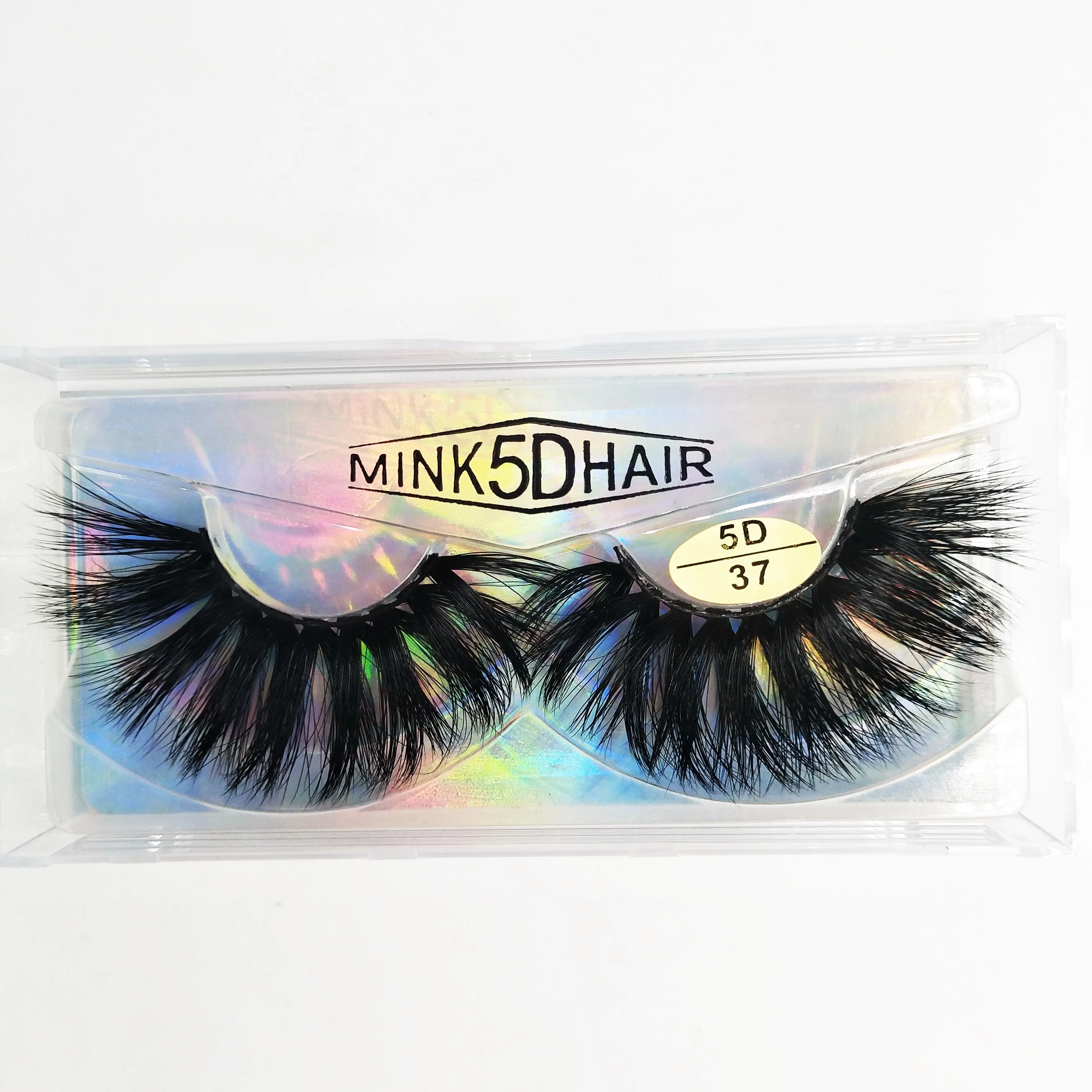 

Wholesale 25mm eyelashes 3d 100% real mink lahes private label mink eyelash vendor, Black