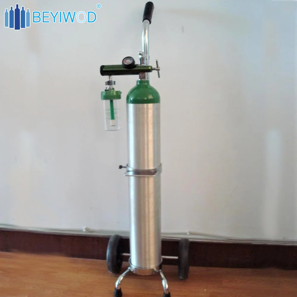 Medical Oxygen Cylinder Aluminum E Type 1m3 With Cga870 Toggle Valve ...