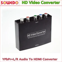 RCA Component RGB YPbPr to HDMI v1.3 HDCP Video Audio Converter Adapter for HDTV, DVD, PSP, Xbox 360