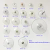 M4 M5 M6 M8 Strong Transparent Screw Suction Cup with screw nut