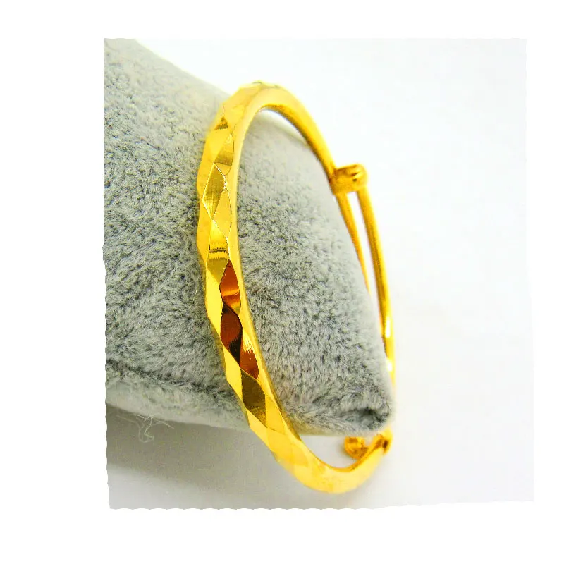 

Jewelry dubai 24k gold jewelry Push-pull Bracelet bangle for women
