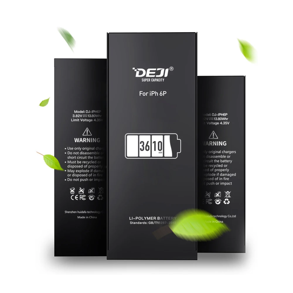 DEJI 16years factory OEM mobile phone accessories battery for iphone phone 6Plus