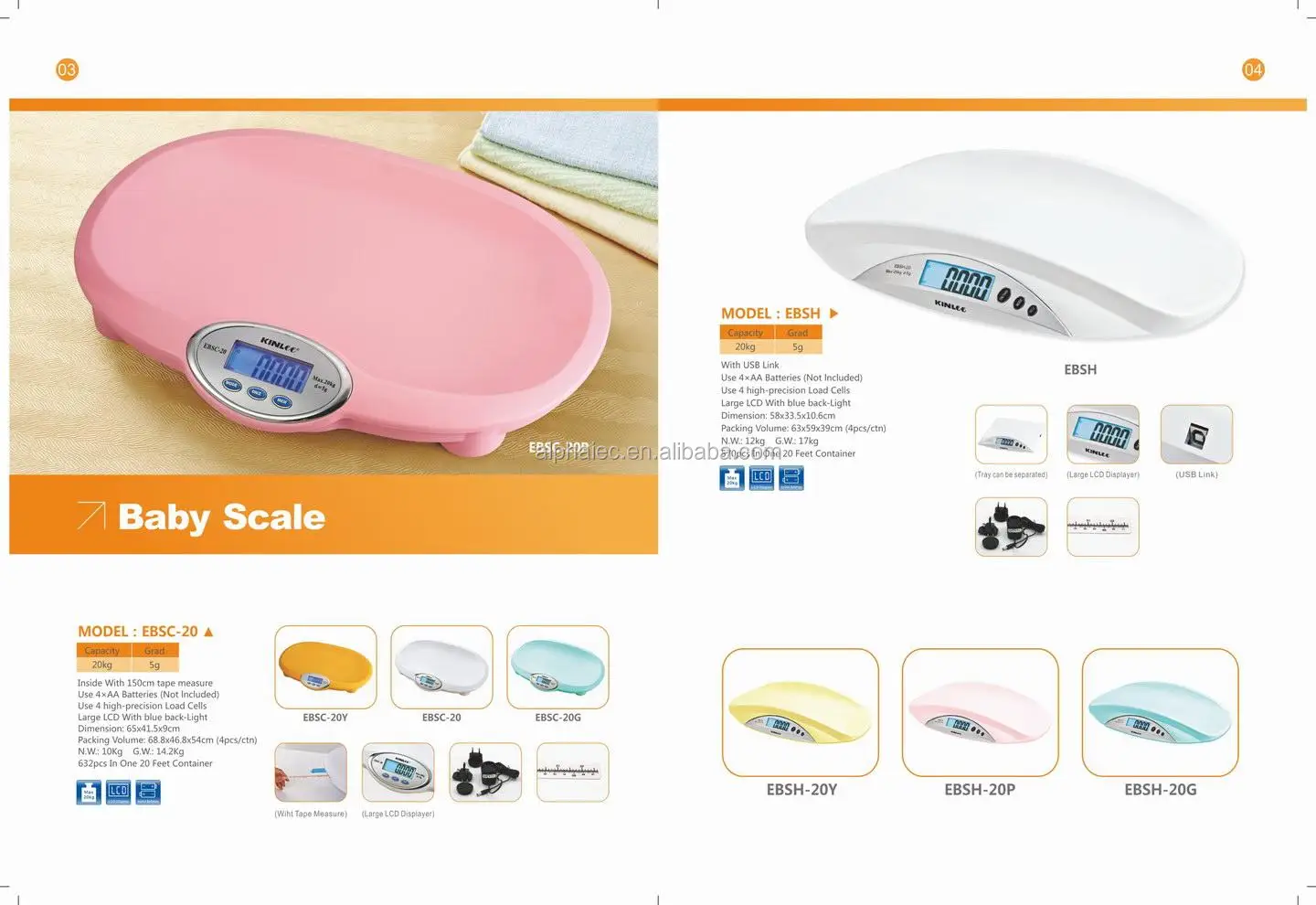 double use digital baby scale ebsd-20