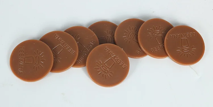 embossed logo token coin