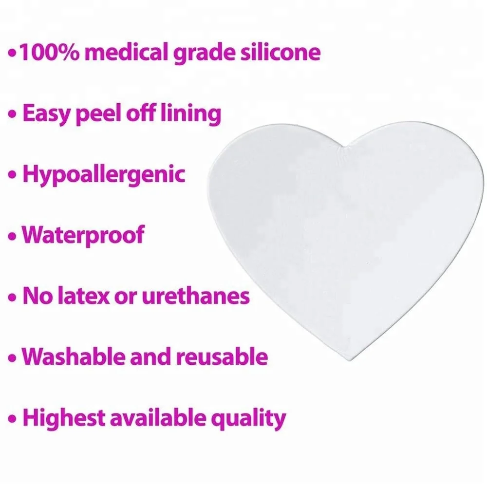 T Shape Medical Grade Silicone Hypoallergenic Breast Pad Custom Anti