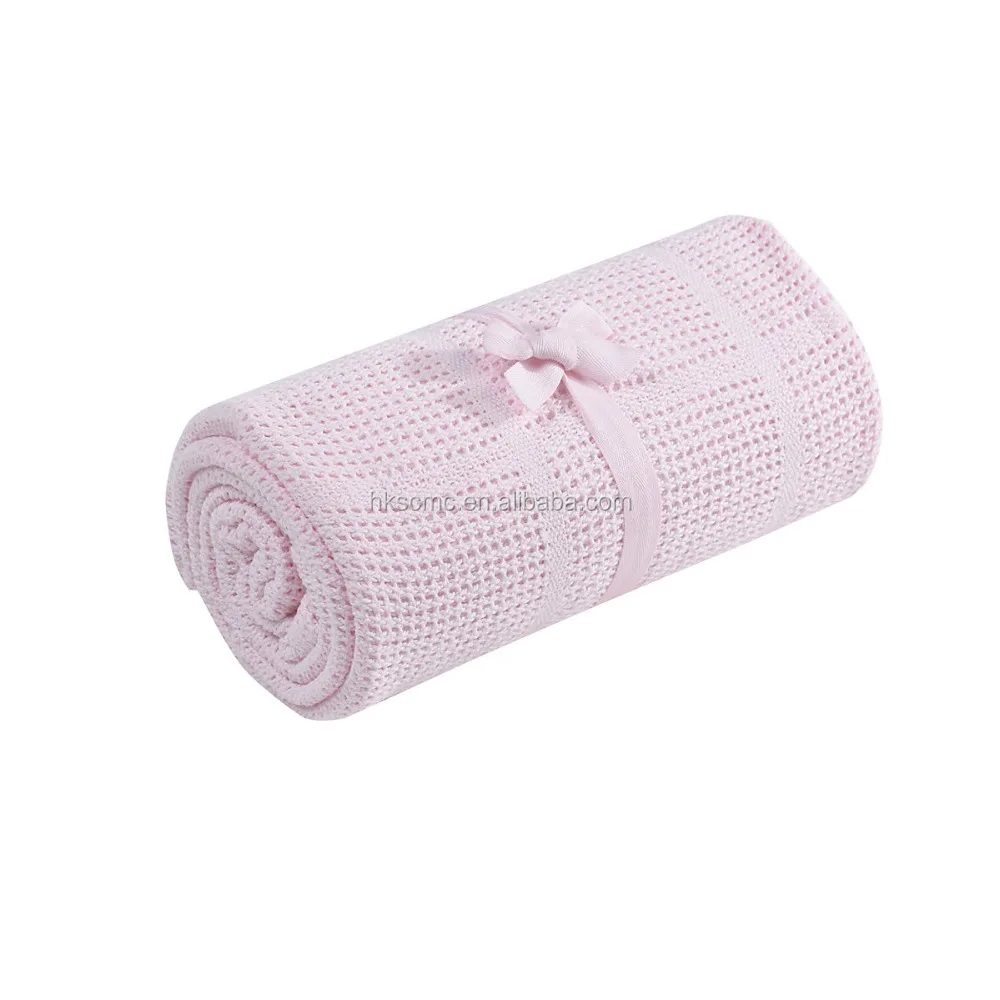 
China supplier comfort warmth100% cotton thermal pink Blanket baby 