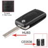 3 Buttons Remote Car Key Shell Case Fob For Peugeot 207 208 307 308 408 Partner HU83 Blade CE0536