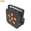6PCS 18W RGBWAUV 6 IN 1 Wireless Battery Led Par Light for Stage Effect