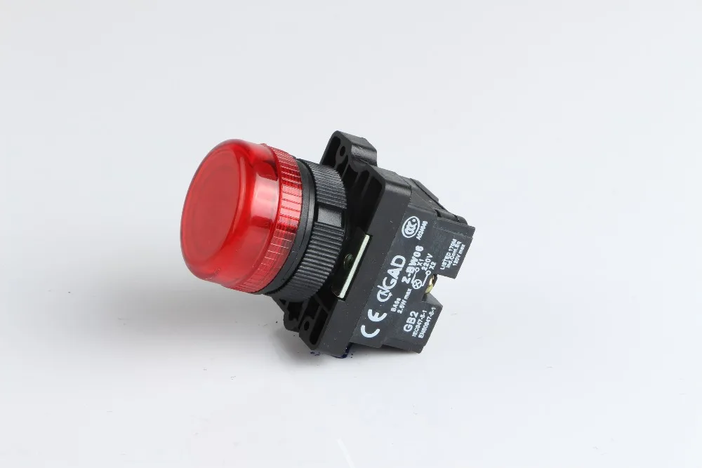 
XB2-EV64 CNGAD Neon lamp 6.3V-220V Pilot Light push button switch 