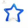 Colorful star carabiner hook for key ring
