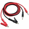 Banana Plug to Alligator Clip Test Lead one Pair Crocodile Clip Lab Test connector