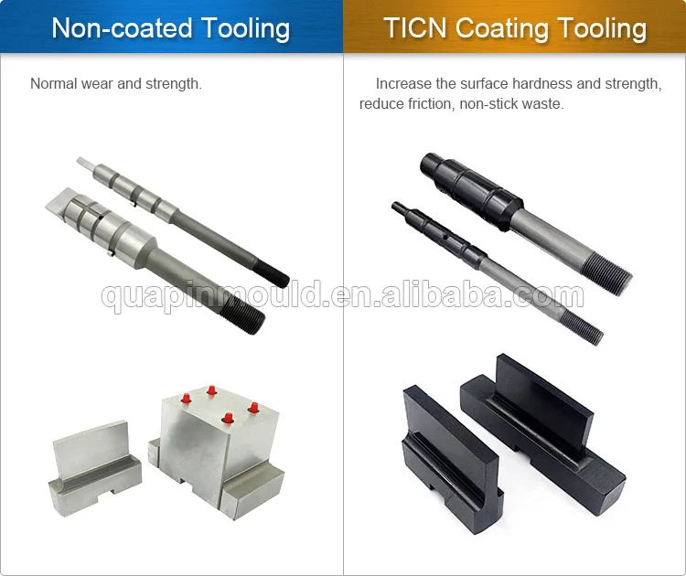 Tooling d c. TICN Coated Tools.