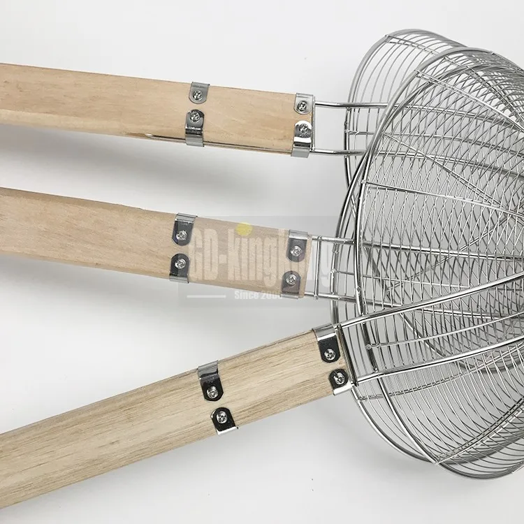 Guangdong Kingkong Wire Skimmer And Colander With Wooden Handle Buy Stainless Steel Mesh