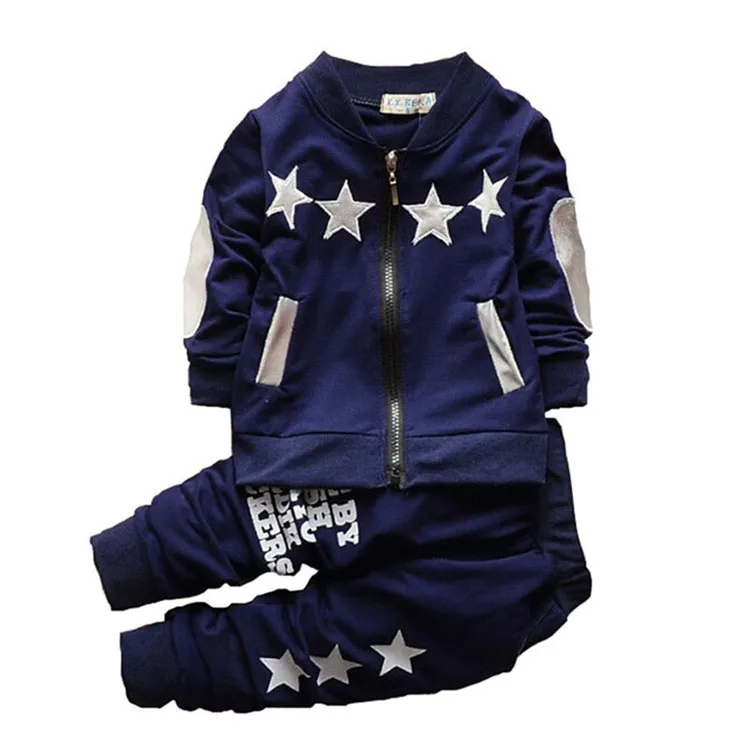

Boys Girls Tracksuit Kids Cardigan Sports Suit Baby Clothing Sets, Red;gray;blue
