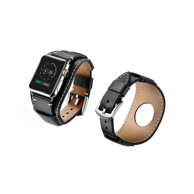 

OEM For Apple Black 42 Strap Genuine Leather Watch Band, N/a