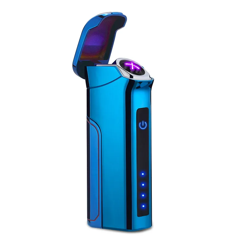 

MLT151 Large Battery Capacity Windproof Tesla USB Lighter Double Arc Beam Lighter Plasma X Rechargeable Electric Lighter, 5 colors