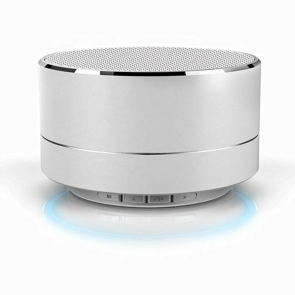 

A10 Mini Metal LED Wireless Speaker with Mic TF card FM radio AUX for mobile phone