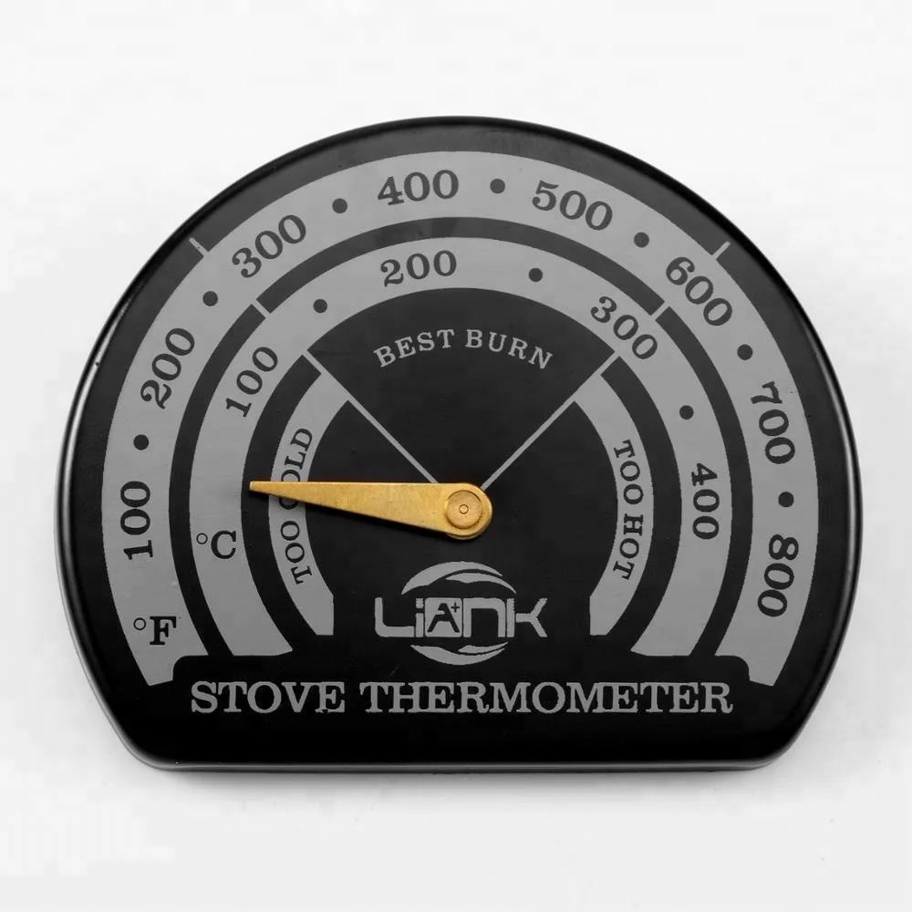Wooden Stove Gauge Fireplace Top Gauge Flue Pipe Temperature