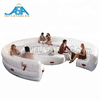 Cheap White Inflatable Modern Lounge Sofa For Party Pvc Round