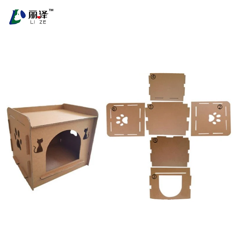 

Outdoor Insulated Cardboard corrugated pet house paper pet house